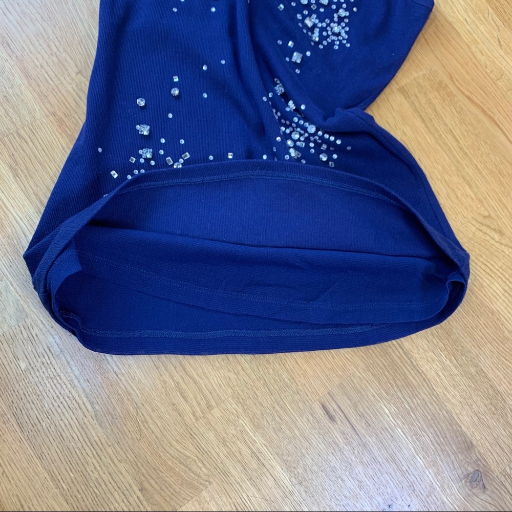 S INC New Navy Rhinestone Tank Top - Picture 6 of 10